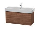 Duravit L-Cube Waschtisch-Unterschrank LC627902121 118,4x 45,9 cm, nussbaum dunkel, 2 Schubkästen, wandhängend