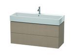 Duravit L-Cube Waschtisch-Unterschrank LC627907575 118,4x 45,9 cm, leinen, 2 Schubkästen, wandhängend