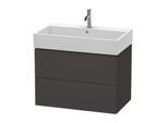 Duravit L-Cube Waschtisch-Unterschrank LC627708080 78,4x 45,9 cm, graphit supermatt, 2 Schubkästen, wandhängend