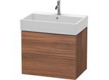Duravit L-Cube Waschtisch-Unterschrank LC627607979 68,4 x 45,9 cm, nussbaum natur, 2 Schubkästen, wandhängend