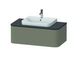 Duravit Happy D.2 Waschtisch-Unterschrank HP493109292 35,4 x 100 x 55 cm, 1 Auszug, Konsole, für Möbelwaschtisch, steingrau seidenmatt