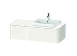 Duravit Happy D.2 Waschtisch-Unterschrank HP4932R2222 35,4 x 130 x 55 cm, 1 Auszug, für Möbelwaschtisch, rechts, weiß hochglanz