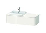 Duravit Happy D.2 Waschtisch-Unterschrank HP4932L2222 35,4 x 130 x 55 cm, 1 Auszug, für Möbelwaschtisch, links, weiß hochglanz
