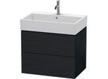 Duravit L-Cube Waschtisch-Unterschrank LC627601616 68,4 x 45,9 cm, Eiche schwarz, 2 Schubkästen, wandhängend
