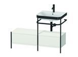 Duravit Happy D.2 Plus Möbelwaschtisch-Kombination HP4755O3939 120x49cm, mit Metallkonsole, 1 Hahnloch, nordic weiß seidenmatt