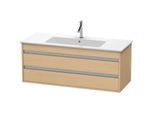 Duravit Ketho Waschtisch-Unterschrank KT643103030 120 x 47,5 cm, Eiche natur, 2 Schubkästen, wandhängend