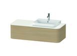 Duravit Happy D.2 Waschtisch-Unterschrank HP4932R7171 35,4 x 130 x 55 cm, 1 Auszug, für Möbelwaschtisch, rechts, mediterrane Eiche