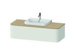 Duravit Happy D.2 Waschtisch-Unterschrank HP4932M3939 35,4 x 130 x 55 cm, 1 Auszug, für Möbelwaschtisch, mitte, nordic weiß seidenmatt
