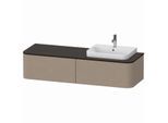 Duravit Happy D.2 Waschtisch-Unterschrank HP4934R7575 35,4 x 160 x 55 cm, 2 Auszüge, für Möbelwaschtisch, rechts, leinen