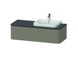 Duravit Happy D.2 Waschtisch-Unterschrank HP4932R9292 35,4 x 130 x 55 cm, 1 Auszug, für Möbelwaschtisch, rechts, steingrau seidenmatt