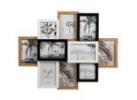 Monee Multirahmen , Naturfarben, Schwarz, Weiss , Metall, Glas, Papier, Holzwerkstoff , rechteckig , 57.7x46x4 cm , FSC , Passepartout , Bilder &