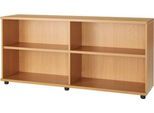 Schäfer Shop Select Anstellregal, aus Holz, 2 Fachböden, B 1600 mm x T 421 x H 750 mm, Buche