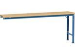 Manuflex Ansatztisch UNIVERSAL Spezial, 2000 x 800 mm, Multiplex natur, brillantblau
