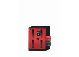 Chemikalienschrank asecos CS-CLASSIC-G, Flügeltüren mit Glasausschnitt, Front Verkehrsrot, B 810 x T 520 x H 1105 mm