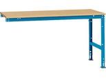 Manuflex Ansatztisch UNIVERSAL Standard, Tischplatte Multiplex, 1750x1000, lichtblau