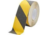 Duraline Antirutschband Grip, 15 m, selbstklebend, für Innen- und geschützten Außenbereich, 75 mm, gelb/schwarz