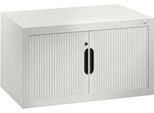 C + P Rollladenschrank Omnispace, abschließbar, B 800 x T 420 x H 450 mm, Stahl/Kunststoff, lichtgrau