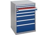 Werkzeugschrank WSK 3610-8S, B 717 x T 725 x H 1000 mm, 8 Schubladen