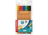STABILO Fineliner Point 88, 0,4 mm, 10 Stück, farbsortiert