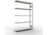 SCHULTE Lagertechnik Fachbodenregal - Stecksystem MULTIplus 250 Anbauregal mit Längenriegel - 2000x1300x300 mm, Typ 250 kg
