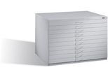 Planschrank aus Stahl, für Formate bis DIN A1, 10 Schubladen