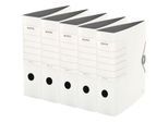 LEITZ® Qualitätsordner SOLID, DIN A4, Rückenbreite 82 mm, 5 Stück, weiß
