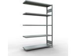 SCHULTE Lagertechnik Fachbodenregal - Stecksystem MULTIplus 250 Anbauregal - 2000x1300x400 mm, Typ 250 kg