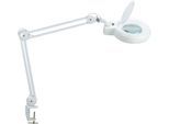MAUL LED-Lupenleuchte Viso, Klemmfuß, weiß