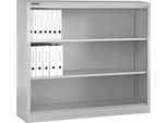 Schäfer Shop Select Regalschrank MS, 3 OH, B 1200 x T 400 x H 1215 mm, Stahlblech, Verkehrsweiß