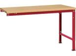 Manuflex Ansatztisch UNIVERSAL Spezial, Tischplatte Multiplex, 1500x1000, rubinrot