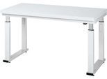 Arbeitstisch Serie adlatus 600, 1500 x 700 x 740-1140 mm, Hartlaminat-Platte