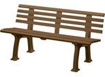 Gartenbank, 3-Sitzer, L 1500 mm, braun