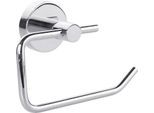 WC-Rollenhalter tesa® SMOOZ, ohne Deckel, verchromt, ohne Bohren, inkl. Klebelösung, starker Halt, B 140 x T 50 x H 100 mm