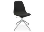 Konferenzsessel Topstar Sitness Life 1.1, dreh-/sitzhöhenverstellbar, ohne Armlehnen, B 460 x T 390 x H 450-480 mm, 4-Fußgestell, Alu matt & Stoff, schwarz