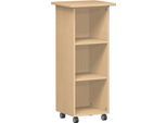Rollcontainer PALENQUE, 3 OH, B 450 x T 500 x H 1104 mm, Buche