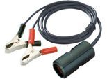 Kupplungskabel für mobile Tankstellen für AdBlue® CEMO Blue-Mobil EASY, 1 m, 2-adrig, max. 8A, Batteriepolzangen + Dose 12V (SAE J563)