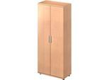 Schäfer Shop Pure Flügeltürenschrank Proplana, 5 Ordnerhöhen, Breite 800 mm, abschließbar, Buche-Dekor