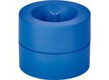 Büroklammernspender MAUL MAULpro Recycling, magnetisch, inkl. 15 Klammern, Ø 73 x H 60 mm, 90 % Recycling-Kunststoff, blau