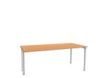 Schäfer Shop Genius Schreibtisch MODENA FLEX, Breite 1800 mm, einseitig verkürzt, Buche