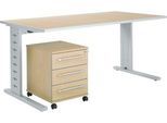 Schäfer Shop Select Büromöbelset 2-tlg. Moxxo IQ Schreibtisch B 1600 x T 800 mm, C-Fuß