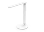 meet by Paperflow ATIAS LED-Tischleuchte weiß, 900 lm, verstellbarer Gelenkarm, Qi-Ladepad & USB, CCT