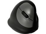 Vertikalmaus R-Go HE Break, ergonomisch, für Rechtshänder, 400-2400 dpi, 5 Tasten & Scrollrad, LED-Pausenanzeige, Bluetooth, Größe M, schwarz