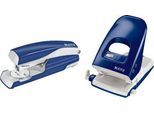 LEITZ® Bürolocher 5138 + Heftgerät 5522 SET, blau