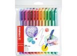 Stabilo Filzstifte pointMax, 24 Farben, Strichstärke 0,8 mm, im Etui