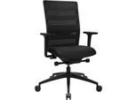 Topstar Bürostuhl Sitness AirWork, mit Armlehnen, 3D-Auto-Synchronmechanik, Muldensitz, Netzrücken, schwarz