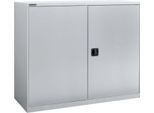 Flügeltürenschrank Schäfer Shop Select MS-i 12412, Stahlblech, B 1200 x T 400 x H 1215 mm, 3 OH, Weißaluminium, bis 150 kg