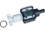 Digitaler Durchflusszähler K24 für CEMO Fasspumpen ECO-1 für AdBlue®, mit Anbauverschraubung und Schlauchanschlussstück DN 19