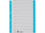 LEITZ® Trennblätter A4 1652, zur freien Verwendung, 25 Stück, hellblau