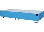 Regalwanne Typ RW/GR 2700-3, mit Gitterrost, blau RAL5012