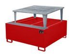 Auffangwanne AWA 1000-1, rot RAL 3000